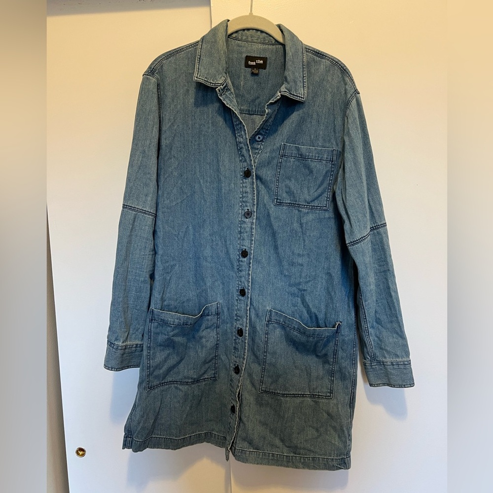 Frank & Oak Long Denim Workwear jacket